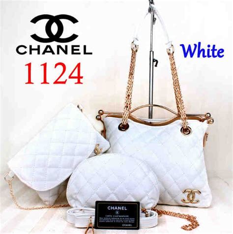 tas chanel putih|harga bag chanel.